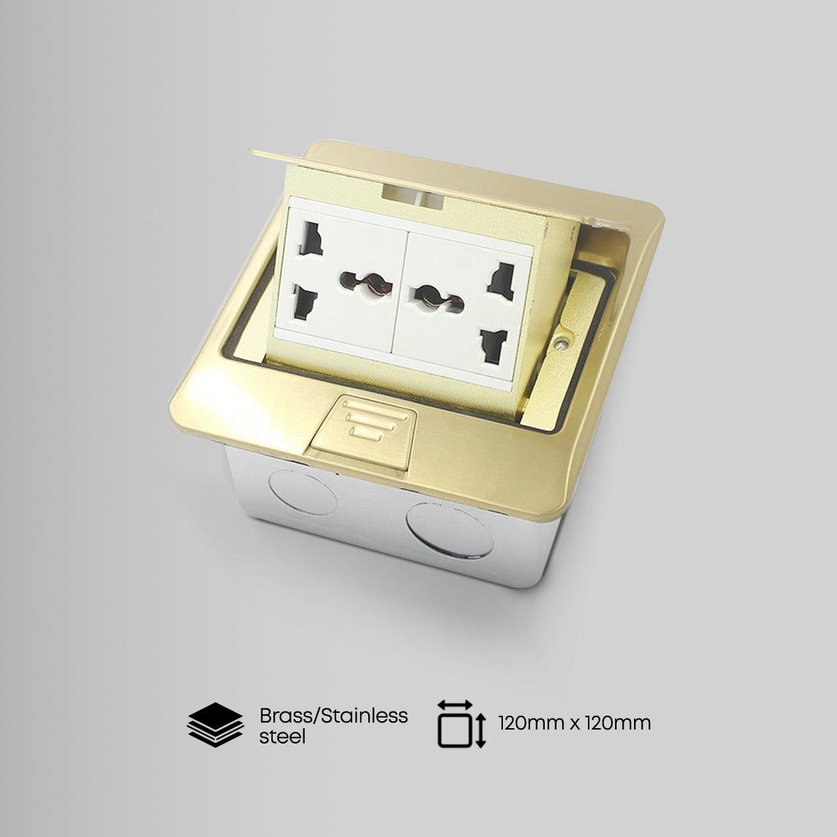 Clopal Silver Floor Socket Hdmi+Tel+2Pin Socket - Maryam Electric