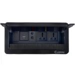 Clopal 8 Hole Black With 3 Multi Sockets+Usb Charging Typec - Image 3