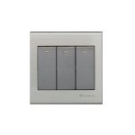 Clopal Elegant Grey 3 Gang 2 Way