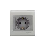 Clopal Elegant Grey Euro Socket