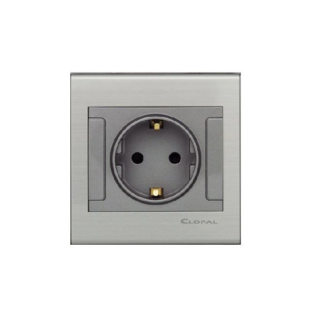 Elegant-Grey-Euro-Socket.jpg Clopal Elegant Grey Euro Socket - Image 1