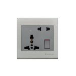 Clopal Elegant Grey Light Plug Sw + Extra Soc