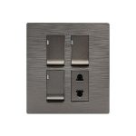 Clopal Flatty 3 Switch + 1 Socket