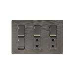Clopal Flatty 4 Switch + 2 Socket