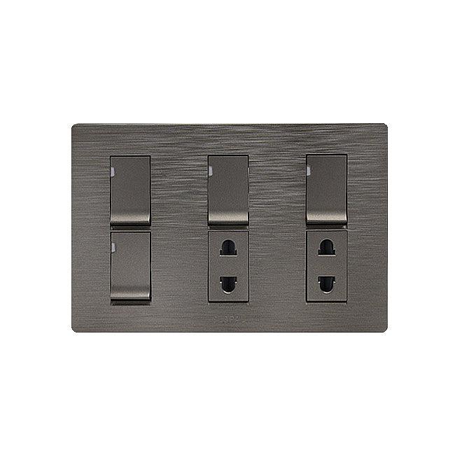 Flatty-4-switch-2-socket-3.jpg Clopal Flatty 4 Switch + 2 Socket - Image 1