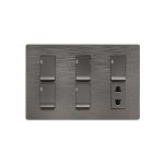Clopal Flatty 5 Switch + 1 Socket