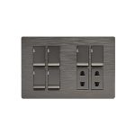 Clopal Flatty 6 Switch + 2 Socket