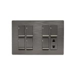 Clopal Flatty 7 Switch + 1 Socket