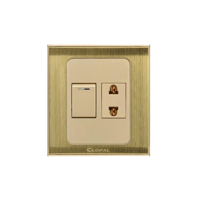 Prime-1-switch-1-socket.jpg Clopal Prime 1 Switch + 1 Socket - Image 1