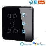 Clopal Wifi Black Universal Socket 2+2