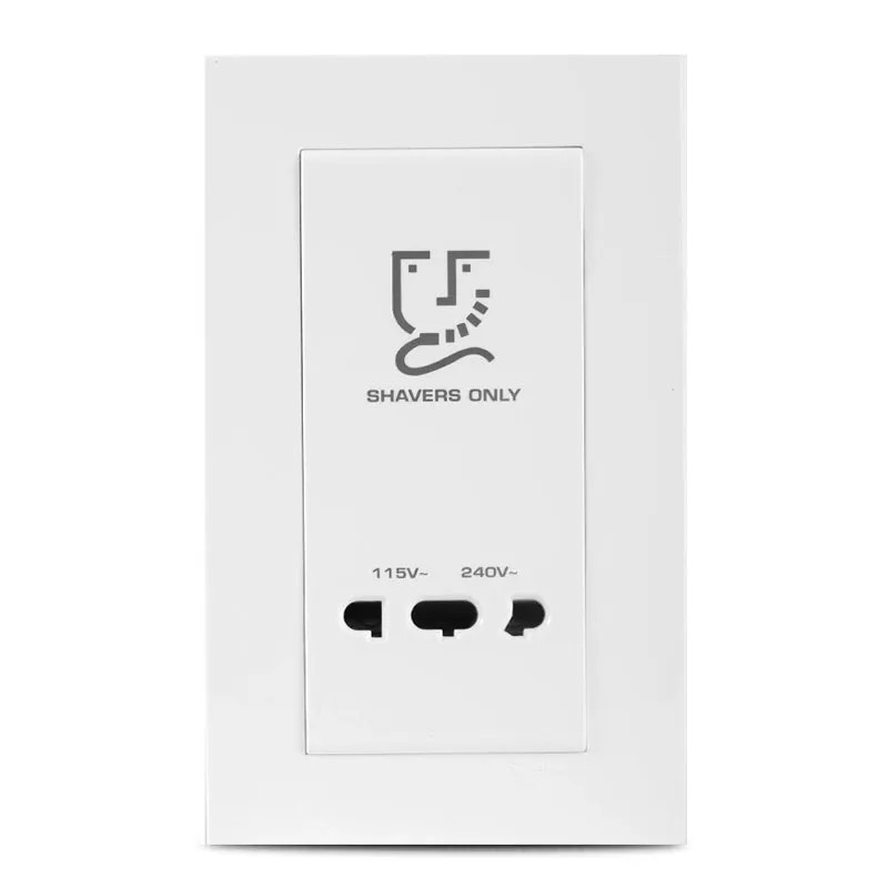 0rdxkxej Clipsal Vivace Universal Shaver Socket 115/240V (Vertical) - Image 1