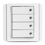 Clipsal Neo 1-4 Gang Horizontal White With LED - Image 4