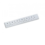 Clipsal Allied Series 6 Gang 13A 3 Pin Flat Switched Socket Outlets