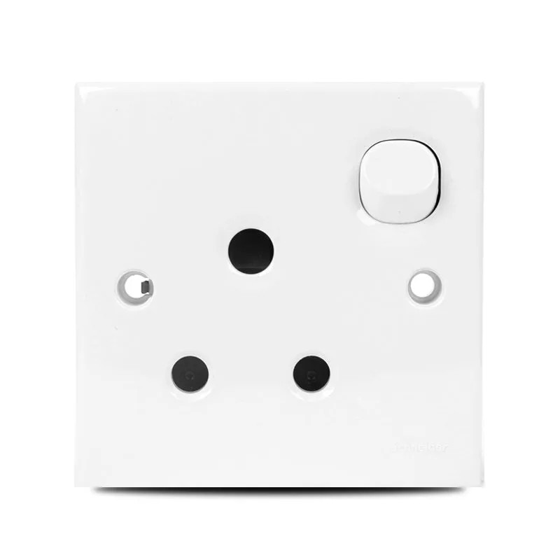 50jzyw4f Clipsal E-Series 15A 3 Pin Round Switch Socket - Image 1