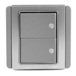 Clipsal Neo 1-4 Gang Horizontal Grey Silver With Fluorescent - Image 2