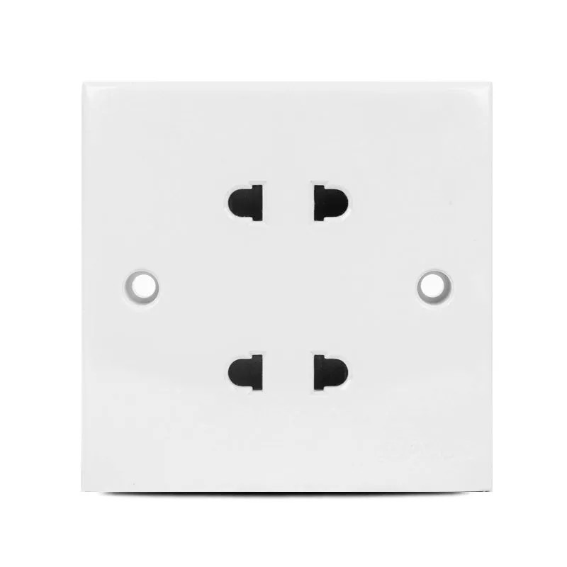 9xihj3g5 Clipsal E-Series 2 Pin Twin Universal Switch Socket 10A - Image 1
