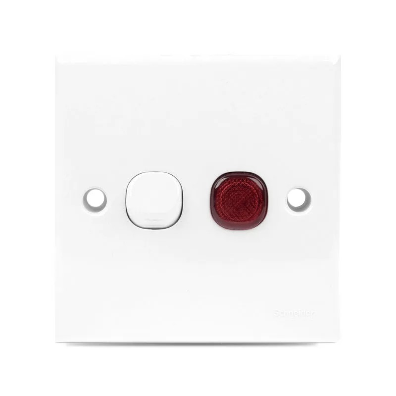 b4ilni6p Clipsal E-Series Double Pole Switch with Neon 20 Amp - Image 1