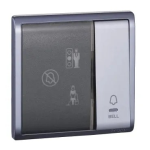 Clipsal Pieno Bell Press Switch With PCU Privacy & Please Wait Indicator - Image 3
