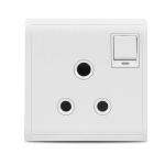 Clipsal Pieno 15A 3 Pin Round Switched Socket with Neon