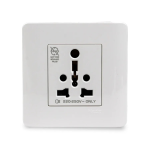 Clipsal Zencelo 1 Gang International Socket With Shutter