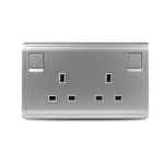 Clipsal Pieno 13A 3 Pin Flat Switched Socket Duplex - Image 2