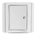 Clipsal Neo 1 Gang 2 way Switch Horizontal White with LED and Fluorescent
