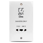 Clipsal E-Series Universal Shaver Socket 115/240V (Vertical)