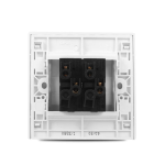 Clipsal Vivace 2 Gang Bell Switch with " DND” & “PCU" Symbols - Image 2