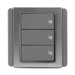 Clipsal Neo 1-4 Gang Horizontal Grey Silver With Fluorescent - Image 3