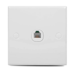 Clipsal E-Series 1-2 Gang Telephone Outlet