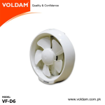 Voldam Window Glass Exhaust Fan - Strong Suction