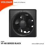 Voldam Full Plastic Square Exhaust Fan Elegant Black