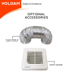 Voldam Innovative European Design Ceiling Mount Exhaust Fan Golden SS - Image 4