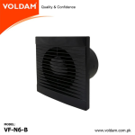 Voldam Slim - Unique & Stylish Exhaust Fan Elegant Black