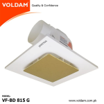 Voldam Innovative European Design Ceiling Mount Exhaust Fan Golden SS - Image 3