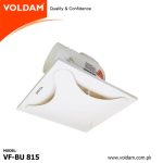 Voldam Ceiling Mount Exhaust Fan BU Series