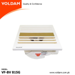 Voldam Ceiling Mount Exhaust Fan BV Series Golden SS