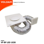 Voldam Ceiling Mount Exhaust Fan with Light - Image 2