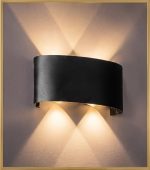 Aluminium V shape up/down Beam of Light Down IP65 waterproof, indoor outdoor wall light - Image 3