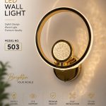 Modern LED Wall Light – Gold Finish, (Model 503)